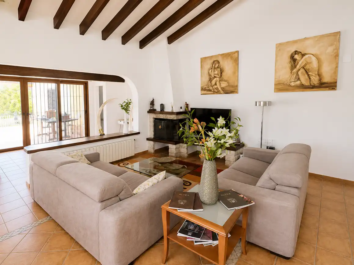 Living room of Houses for rent in La Nucia  with Air Conditioner, Terrace and Swimming Pool