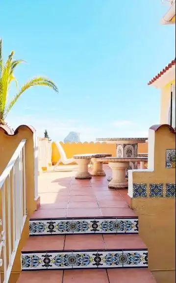 Terraza de Casa o chalet en venta en Calpe / Calp con Aire acondicionado, Calefacción y Jardín privado