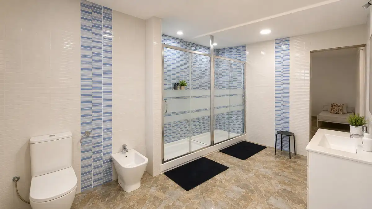 Baño de Finca rústica en venta en Málaga con Aire acondicionado y Calefacción