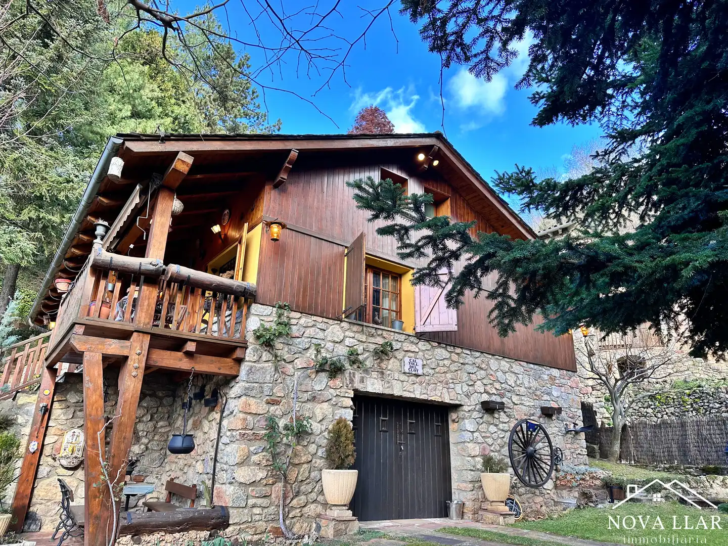Vista exterior de Casa o chalet en venta en Ribes de Freser con Calefacción, Jardín privado y Parquet