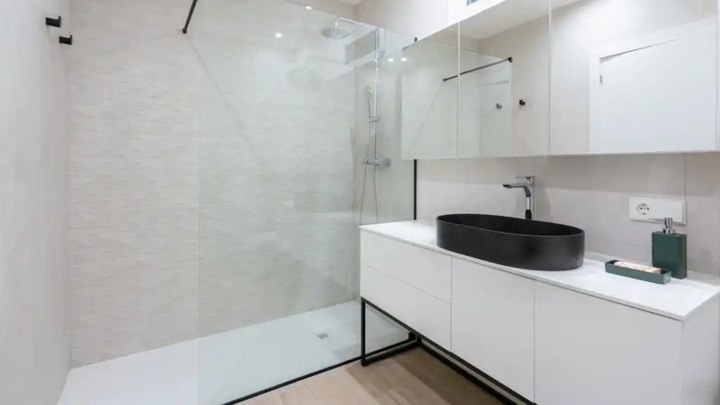 Baño de Apartamento de alquiler en  Palma de Mallorca con Aire acondicionado, Terraza y Amueblado