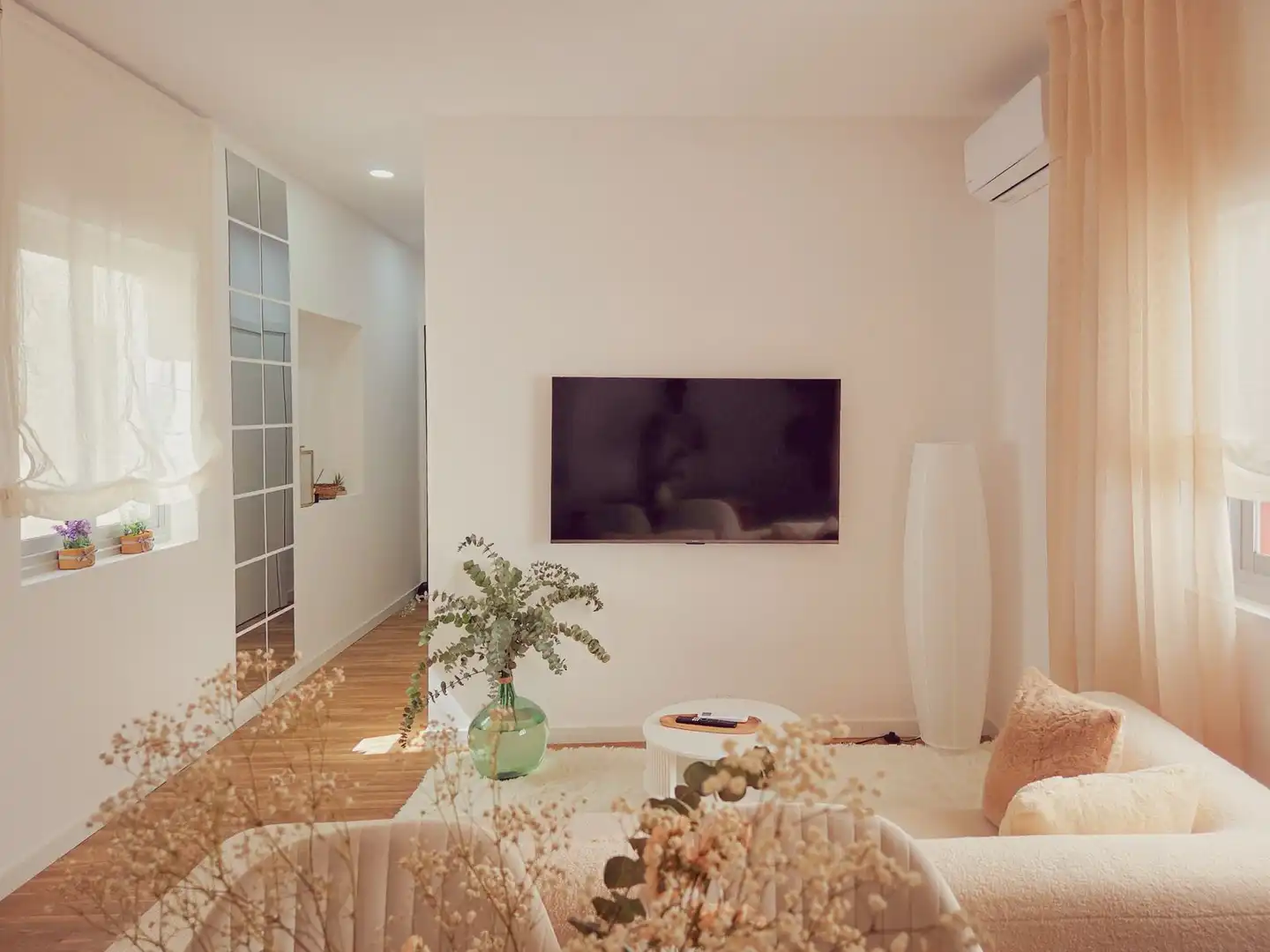 Living room of Flat for sale in Xeresa  with Air Conditioner, Heating and Storage room