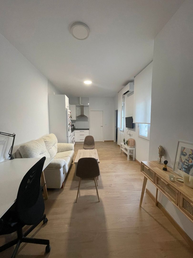 Sala d'estar de Pis de lloguer en Cáceres Capital amb Aire condicionat, Calefacció i Moblat