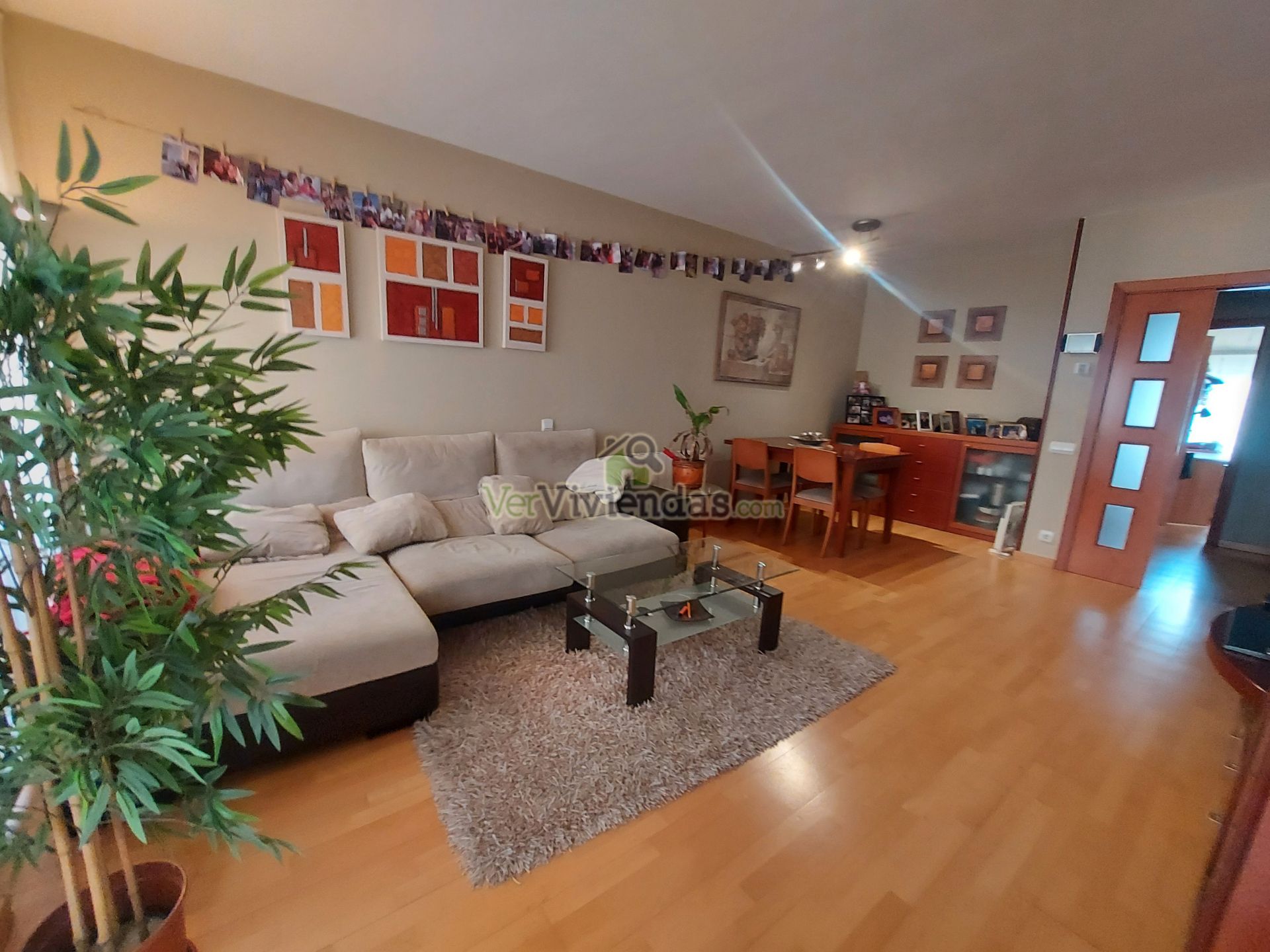 Living room of Flat for sale in Molins de Rei  with Heating, Private garden and Parquet flooring