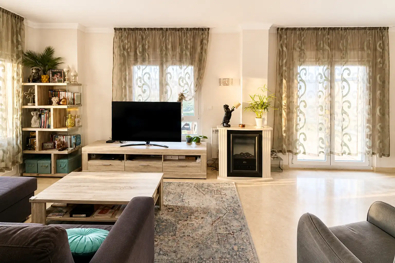 Living room of Flat for sale in Oliva  with Air Conditioner, Heating and Terrace