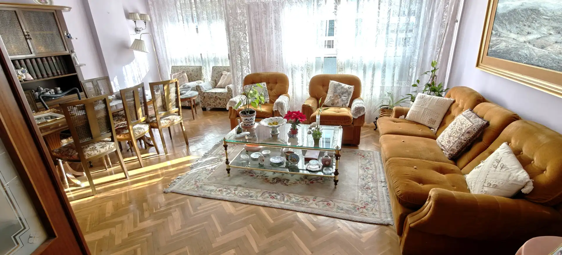 Sala de estar de Piso en venta en Zaragoza con Aire acondicionado, Calefacción y Parquet