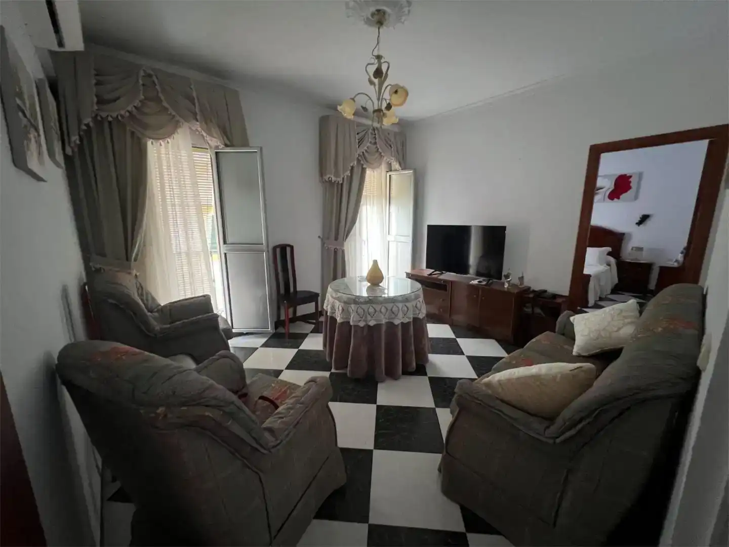 Sala de estar de Piso en venta en Badolatosa con Aire acondicionado, Trastero y Amueblado