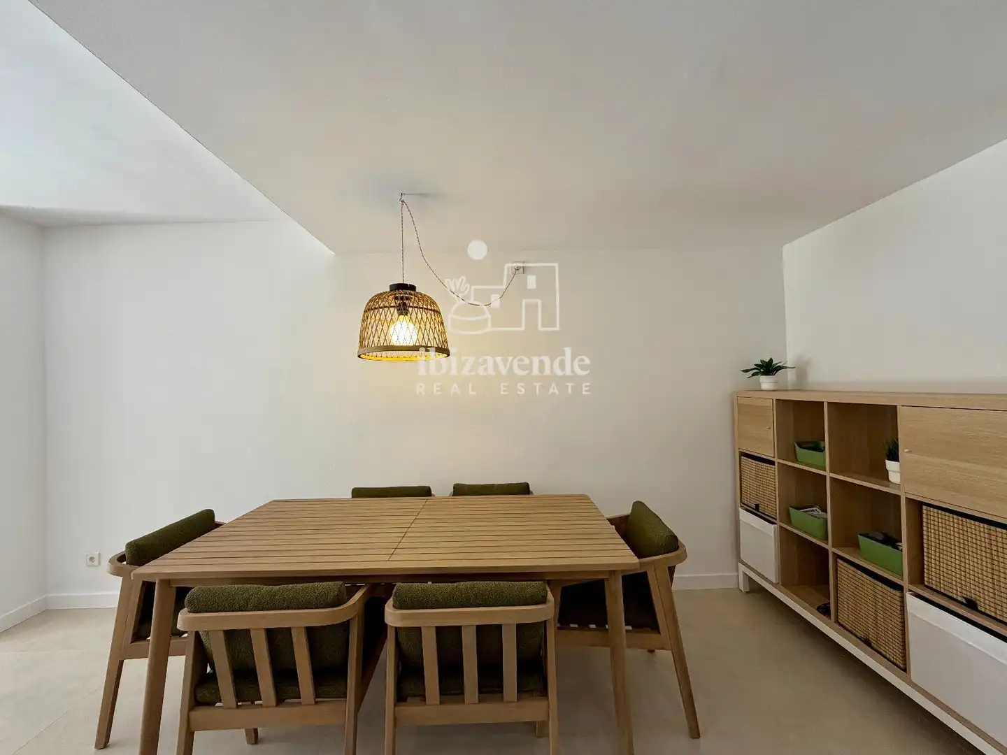 Dining room of Flat for rent in Sant Josep de sa Talaia  with Air Conditioner, Heating and Private garden