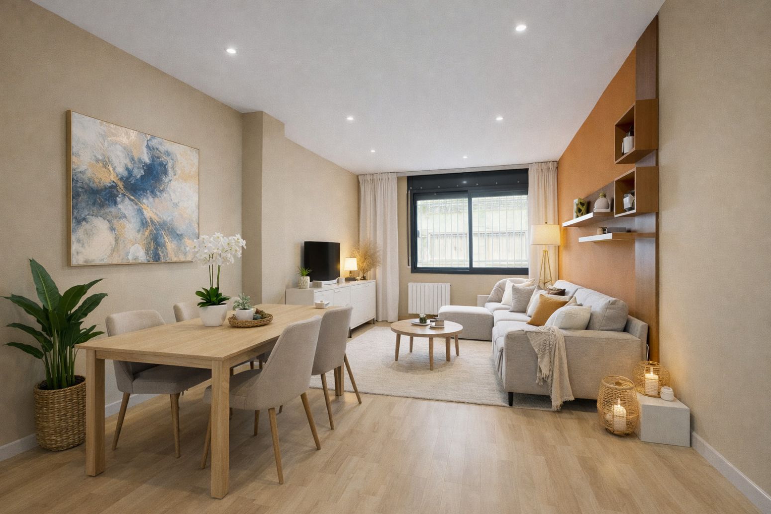 Sala de estar de Piso en venta en Llançà con Calefacción y Terraza