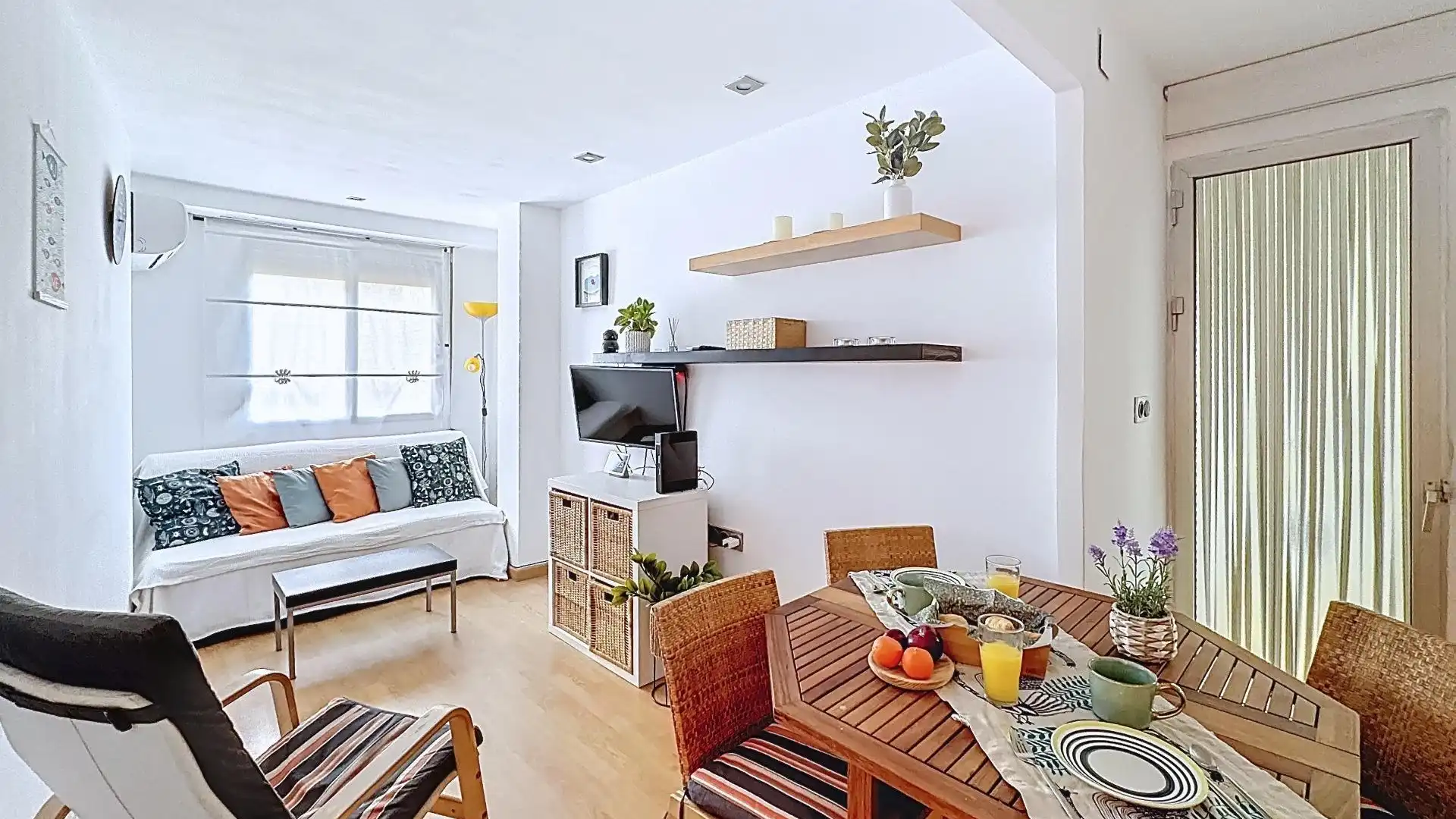 Sala de estar de Apartamento en venta en Sueca con Aire acondicionado y Balcón