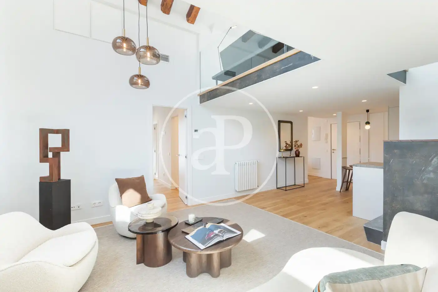 Living room of Duplexes for sale in Madrid  with Air Conditioner, Heating and Terrace