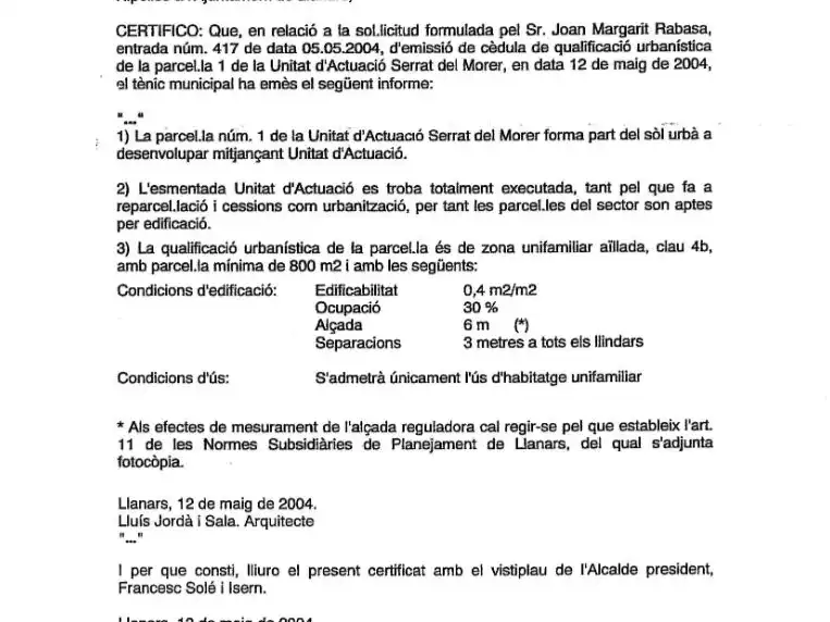 Aparcament de Residencial en venda en Llanars