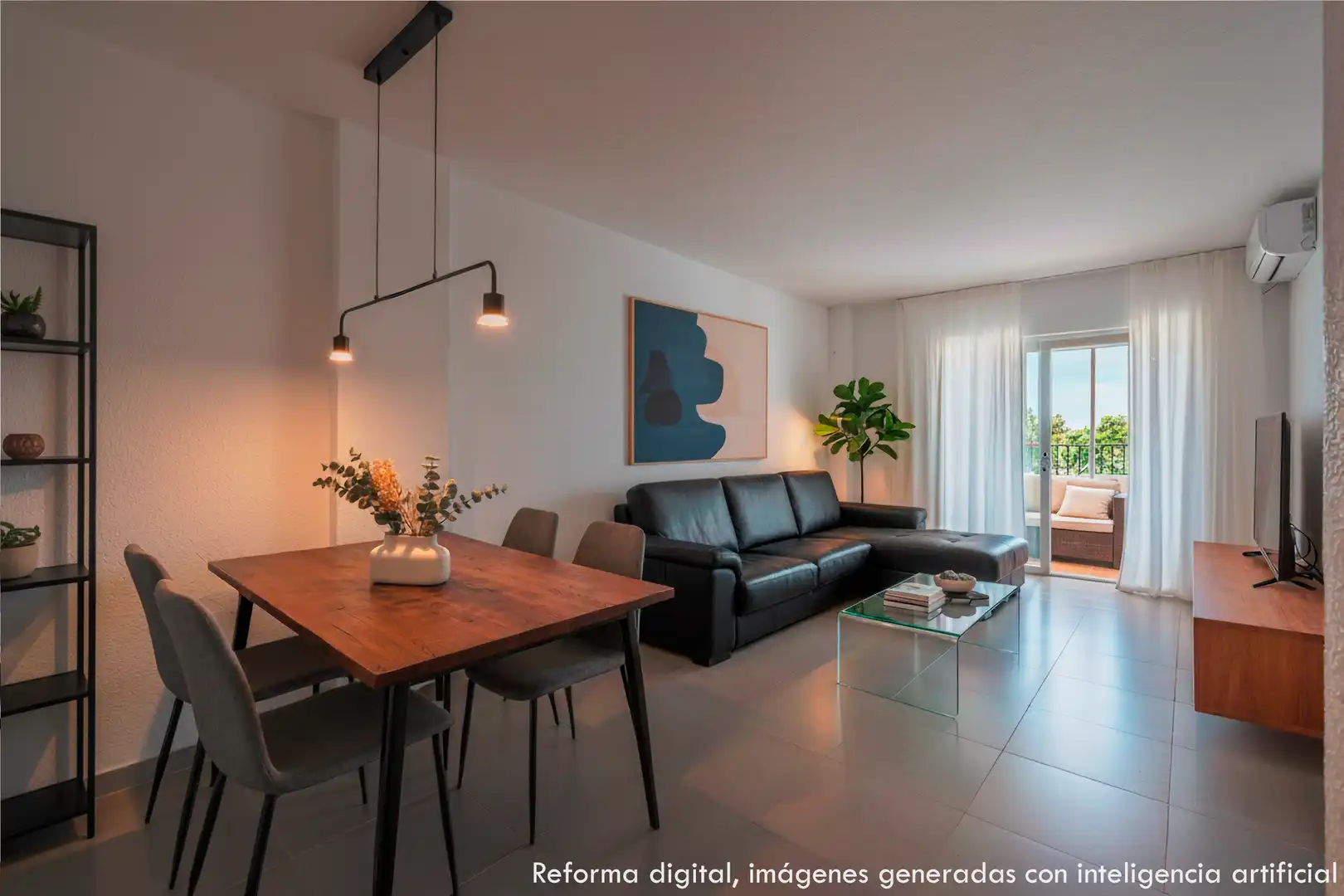 Sala de estar de Apartamento en venta en Villajoyosa / La Vila Joiosa con Piscina, Amueblado y Piscina comunitaria
