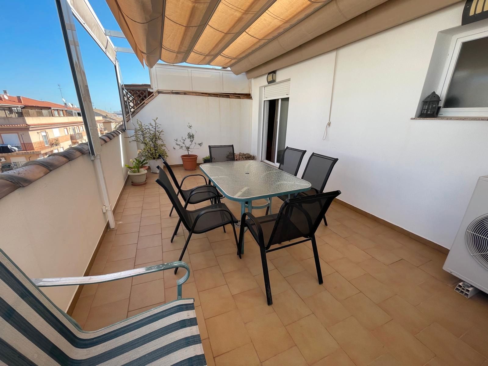 Terrasse von Dachboden zum verkauf in Rafelbuñol / Rafelbunyol mit Klimaanlage, Heizung und Terrasse