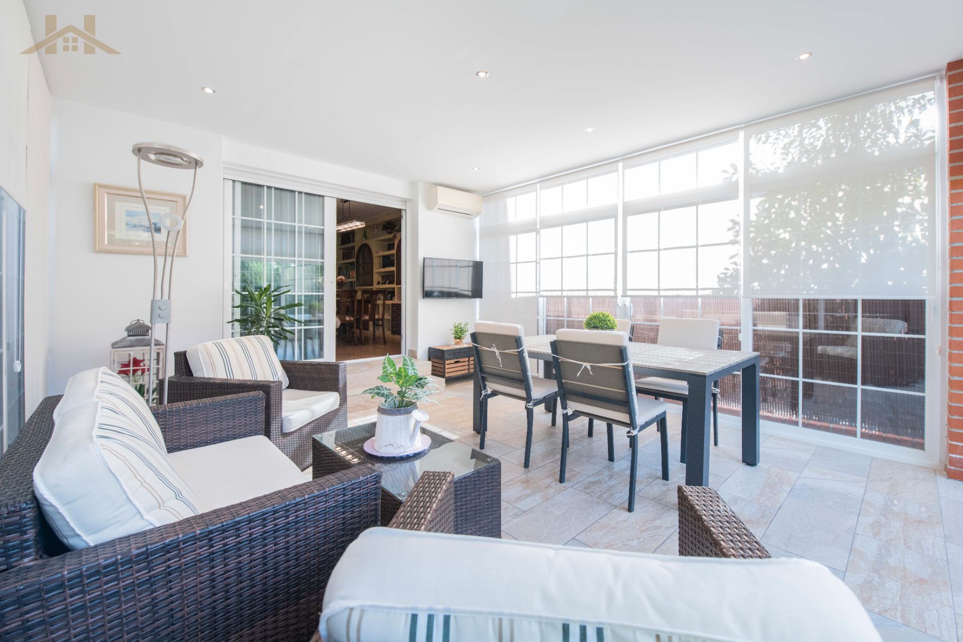 Terrace of Single-family semi-detached for sale in Tres Cantos  with Air Conditioner, Heating and Private garden