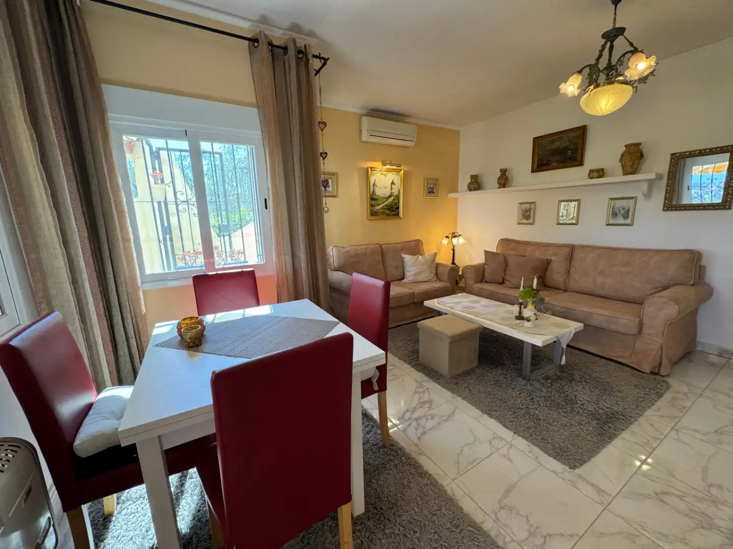 Sala d'estar de Apartament en venda en Teulada amb Aire condicionat, Calefacció i Terrassa
