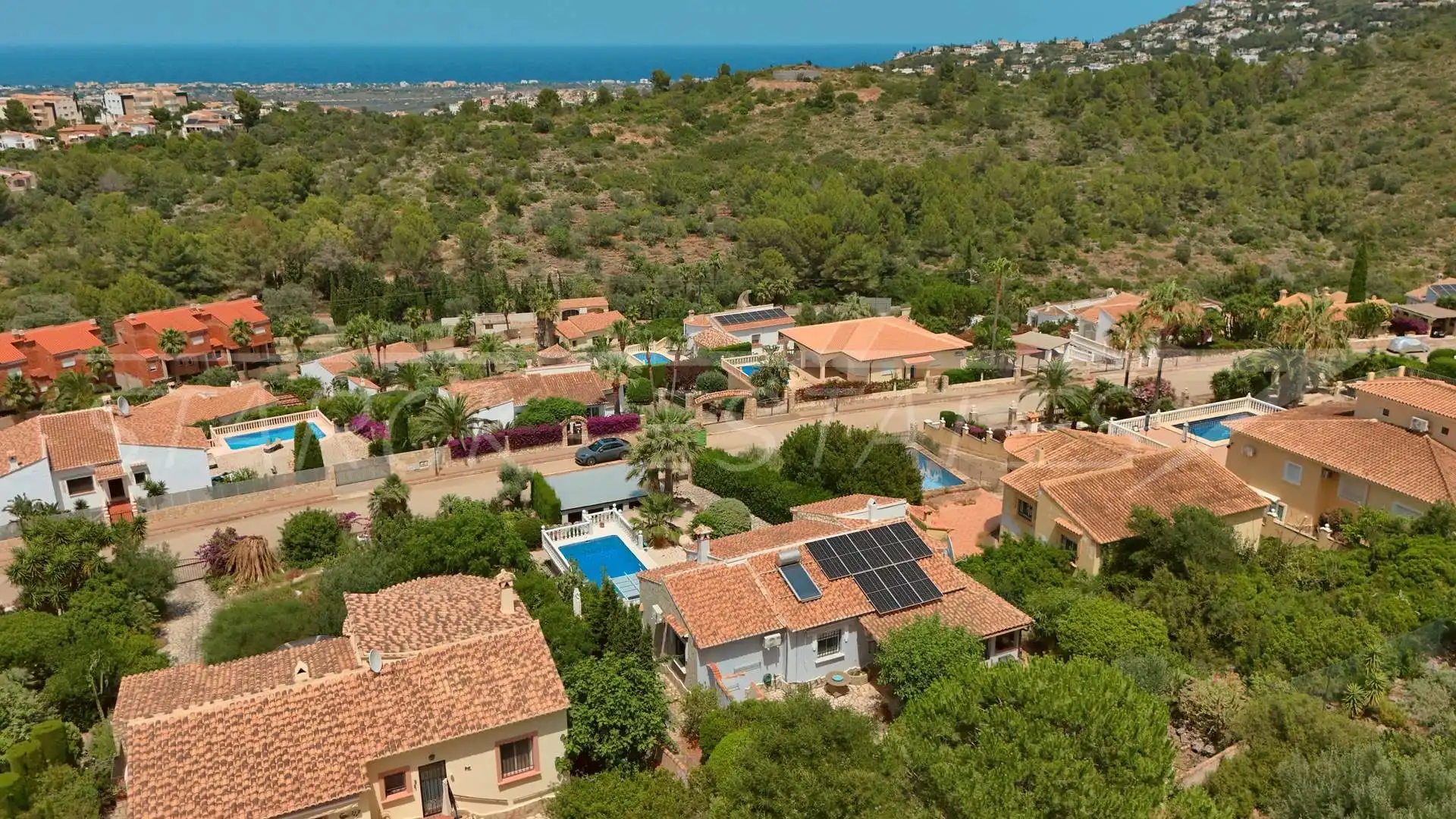 Exterior view of Houses for sale in El Ràfol d'Almúnia  with Air Conditioner, Private garden and Swimming Pool