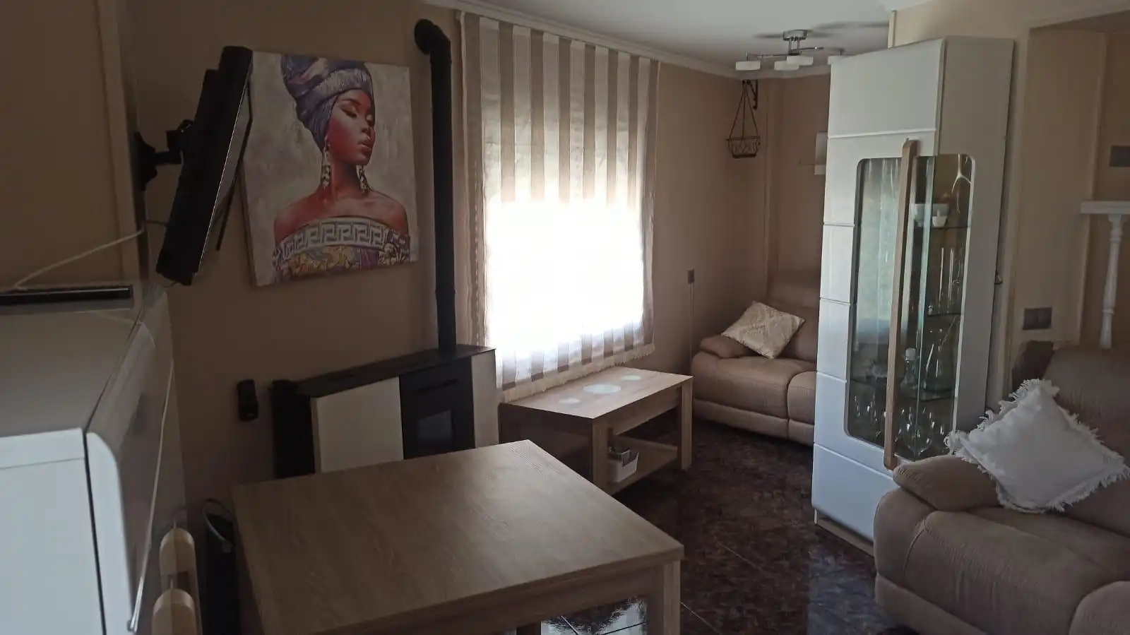 Wohnzimmer von Haus oder Chalet zum Verkauf in Siete Aguas mit Heizung, Terrasse und Möbliert