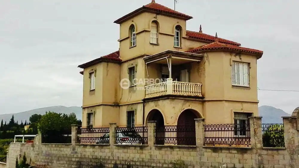 Vista exterior de Casa o xalet en venda en Cocentaina amb Aire condicionat, Jardí privat i Terrassa