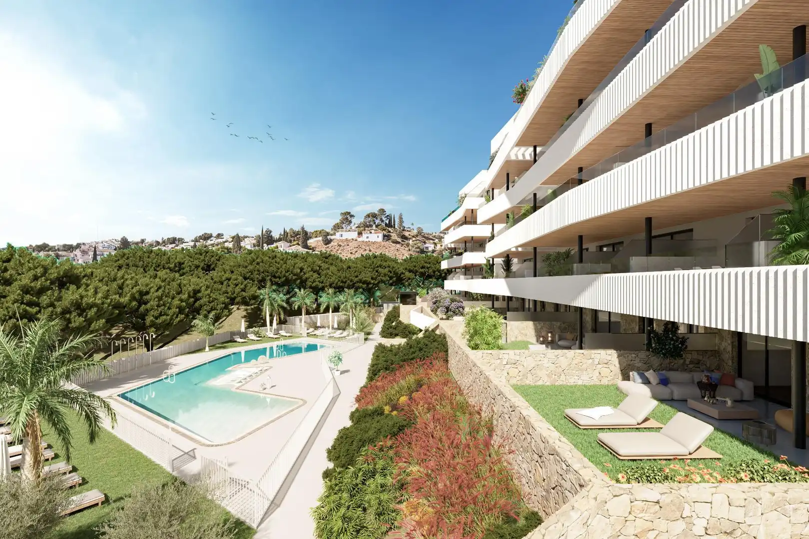 Apartamento con piscina en venta en Campo de Mijas