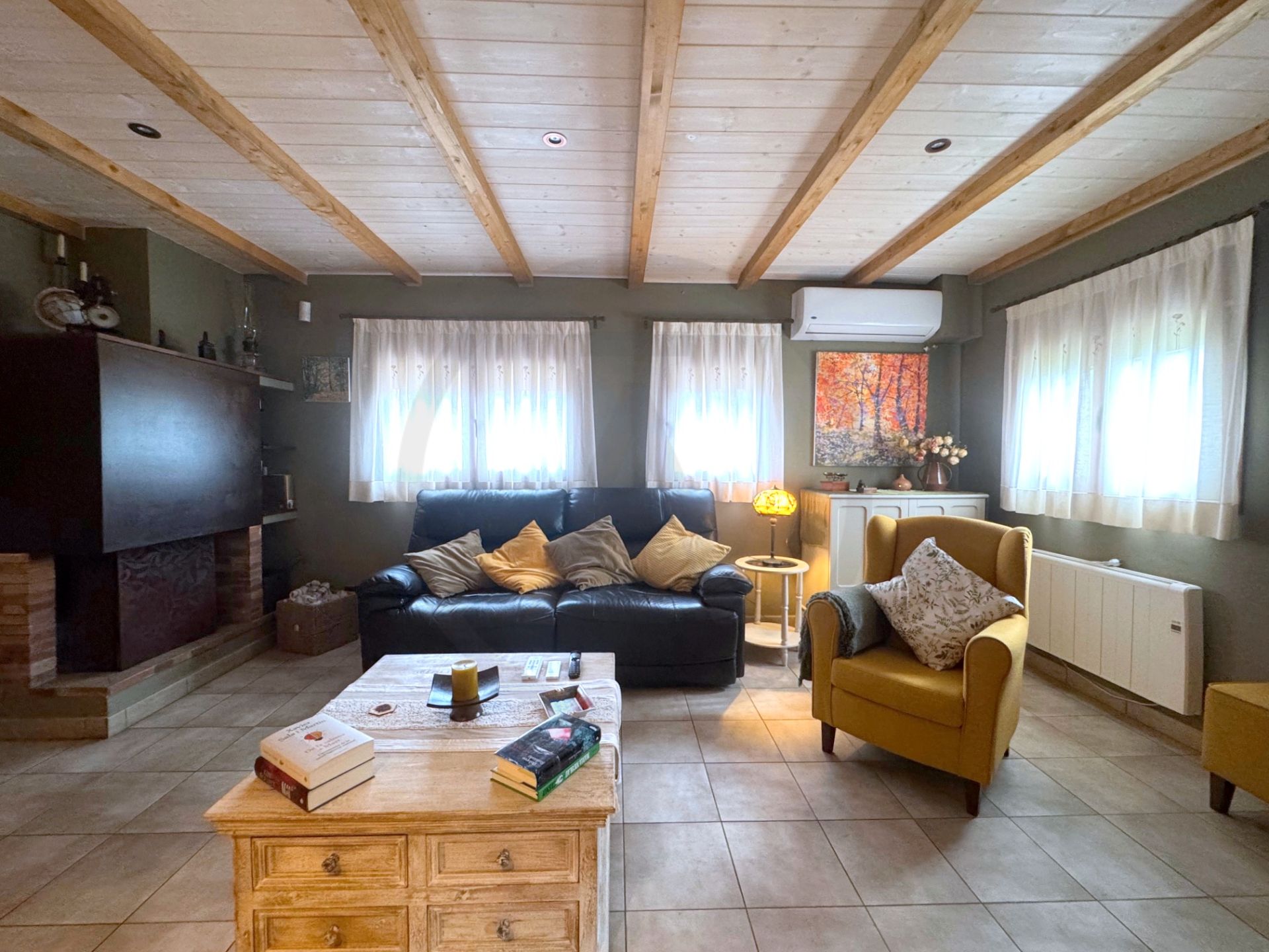 Living room of House or chalet for sale in Viladecavalls  with Air Conditioner, Heating and Private garden