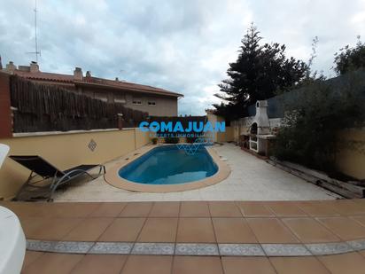 Swimming pool of Single-family semi-detached for sale in Mataró  with Heating, Terrace and Storage room