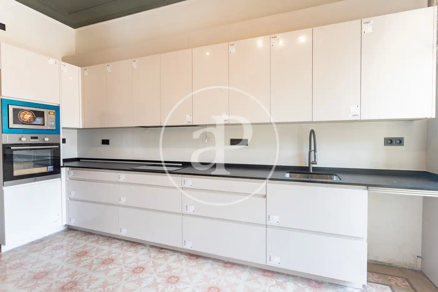 Cocina de Piso de alquiler en Barcelona con Aire acondicionado, Calefacción y Terraza