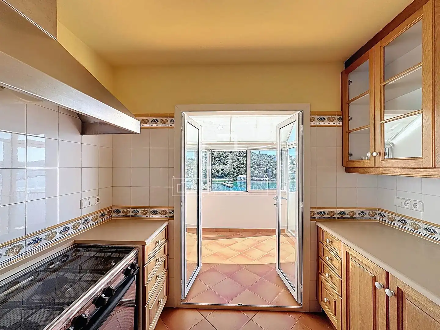 Cuina de Casa o xalet en venda en Maó - Mahón amb Aire condicionat, Jardí privat i Terrassa