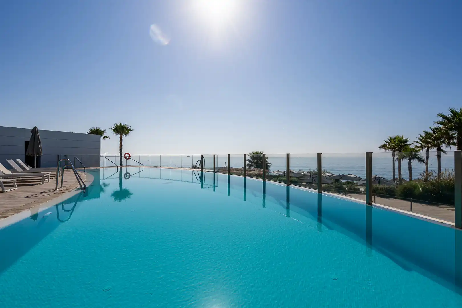 Swimming pool of Ground floor for sale in Estepona  with Air Conditioner, Private garden and Terrace
