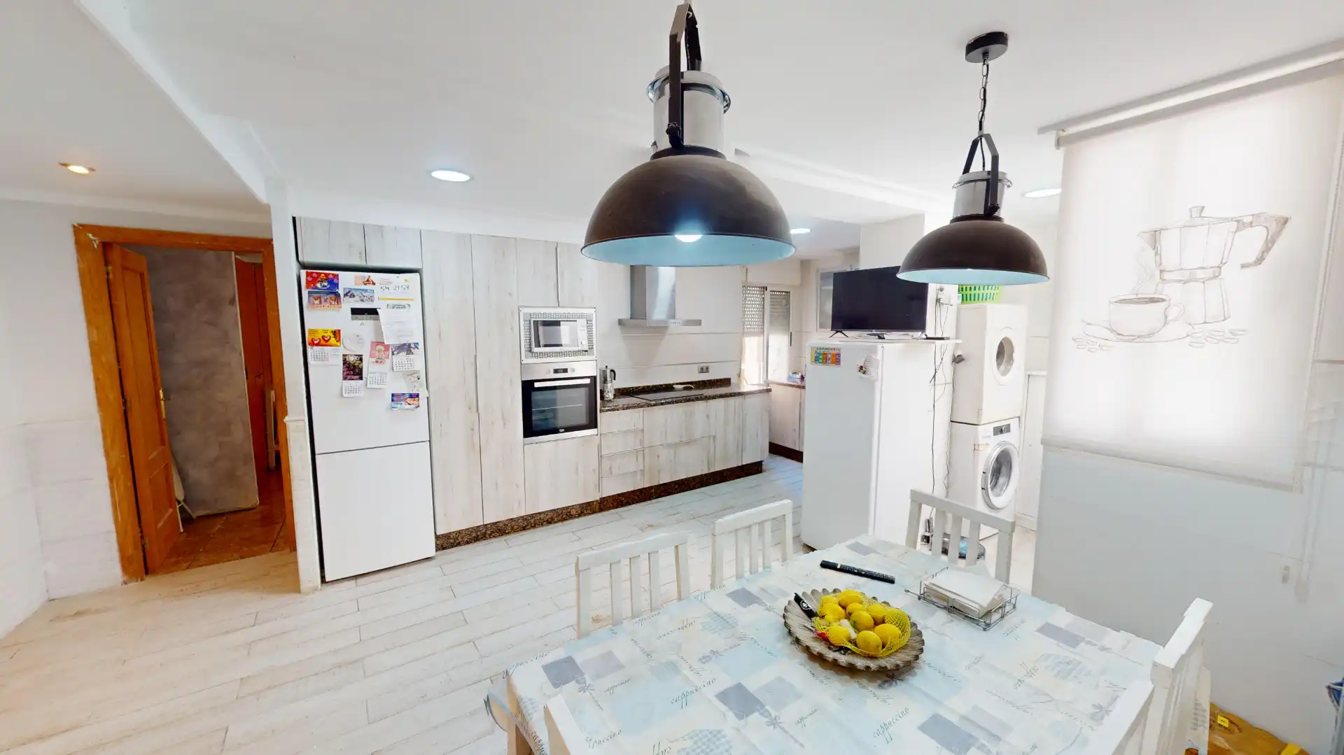 Kitchen of Flat for sale in Elche / Elx  with Air Conditioner, Furnished and Balcony