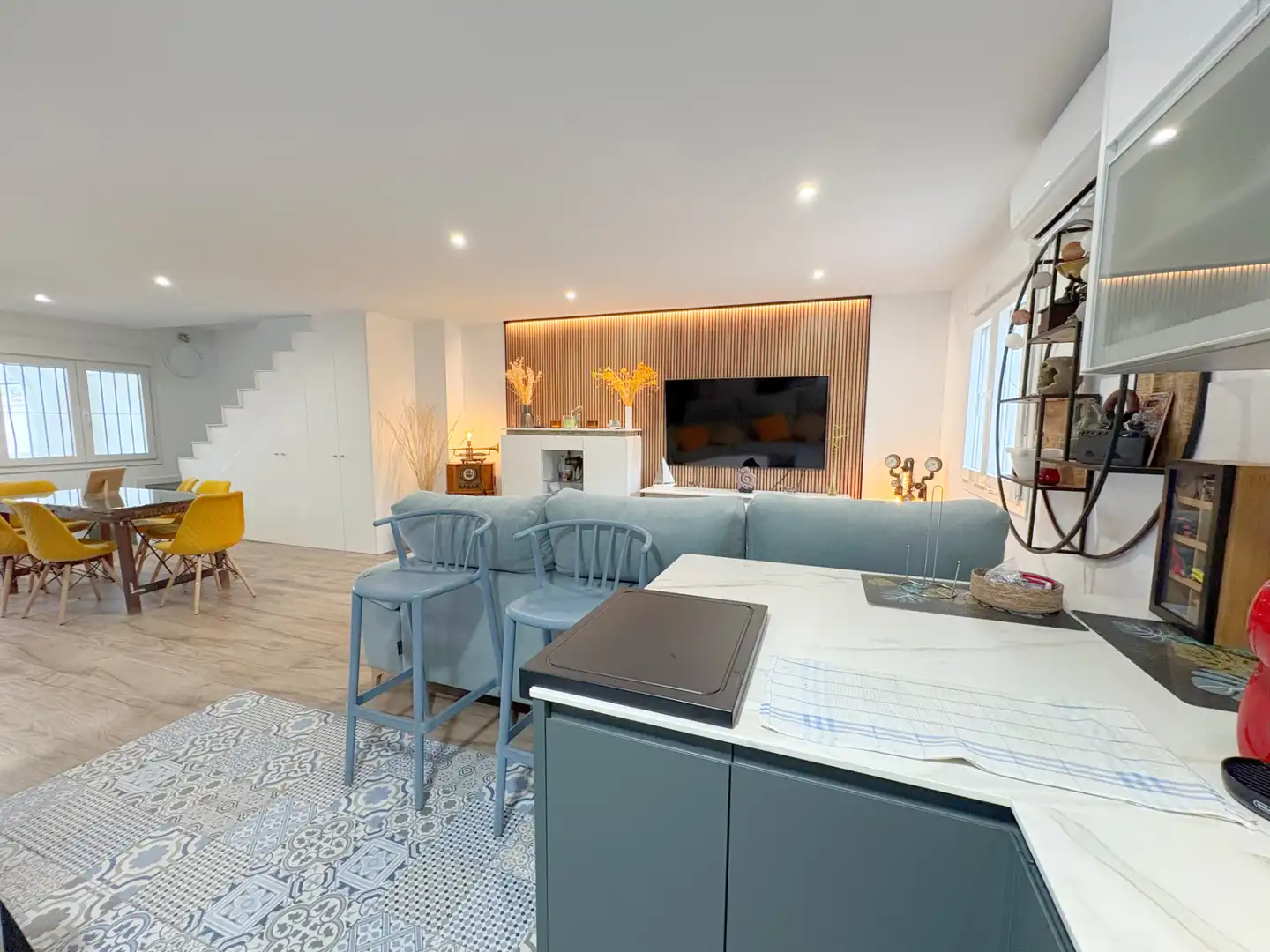 Wohnzimmer von Country house zum Verkauf in Alhaurín de la Torre mit Klimaanlage, Privatgarten und Terrasse