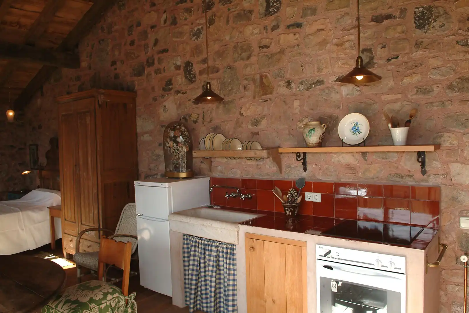 Cocina de Finca rústica en venta en Camprodon con Calefacción, Jardín privado y Terraza
