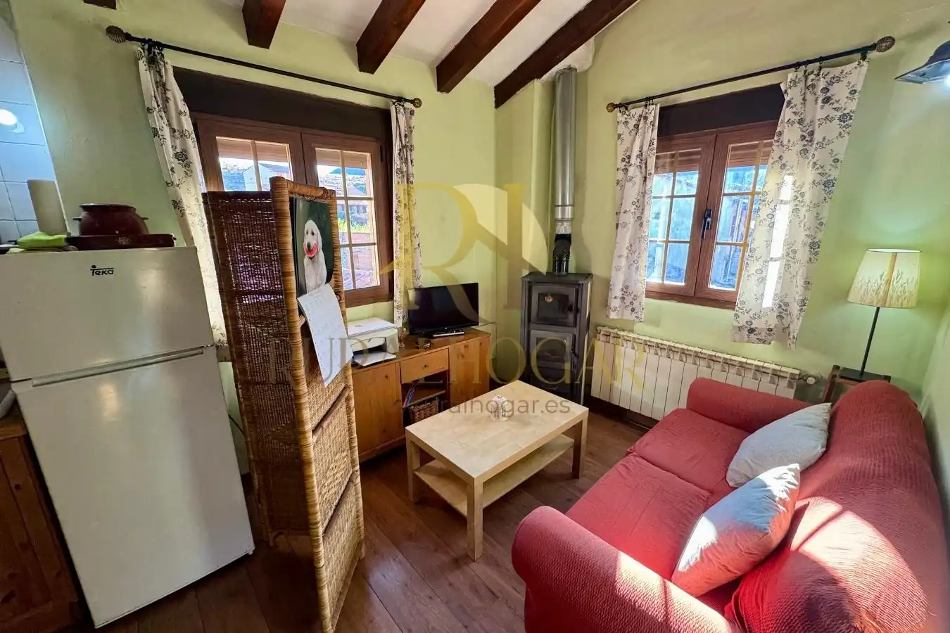 Sala de estar de Casa o chalet en venta en Peralejos de las Truchas con Calefacción, Jardín privado y Parquet