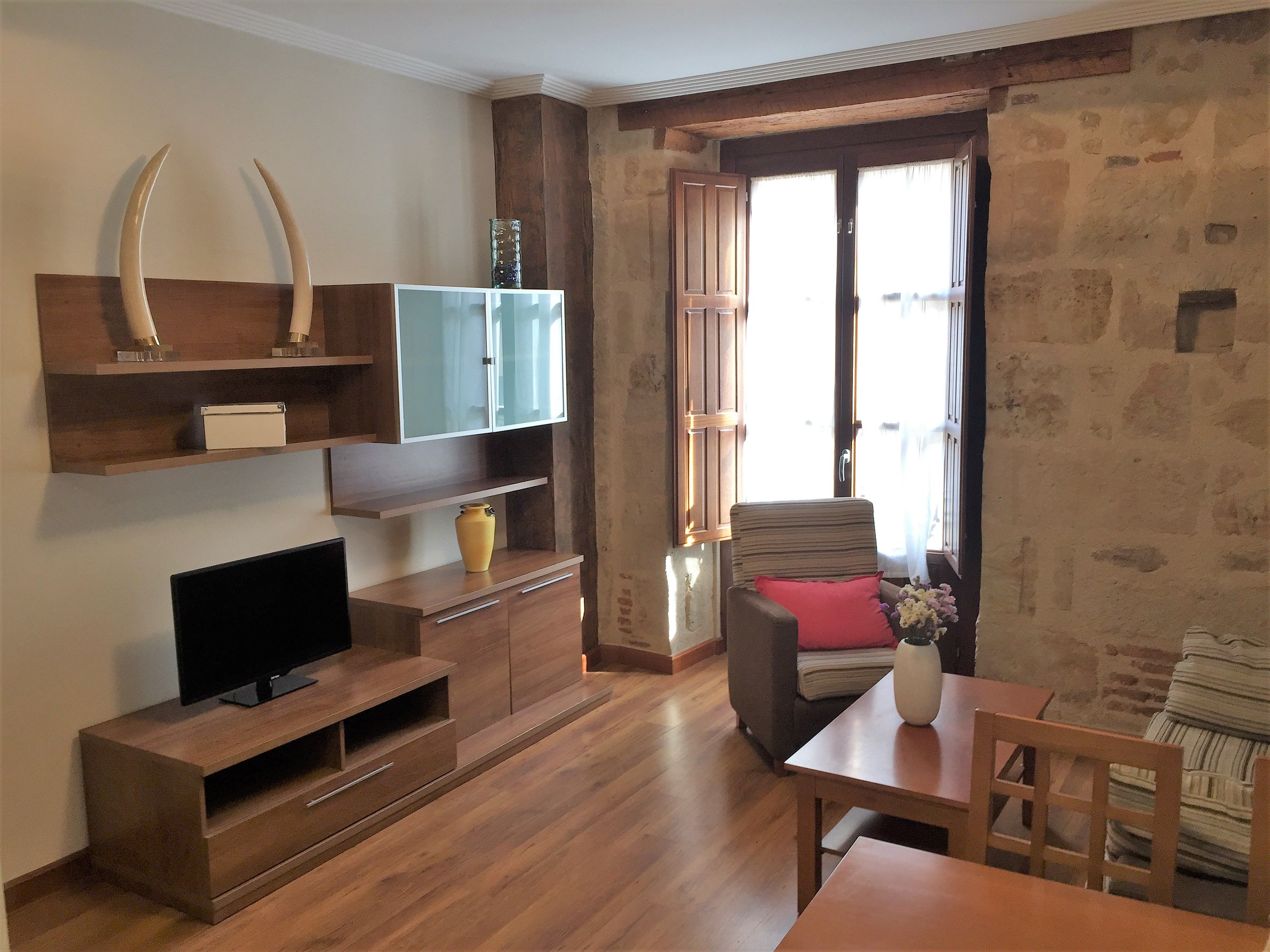 Sala d'estar de Pis de lloguer en Salamanca Capital amb Aire condicionat, Calefacció i Parquet
