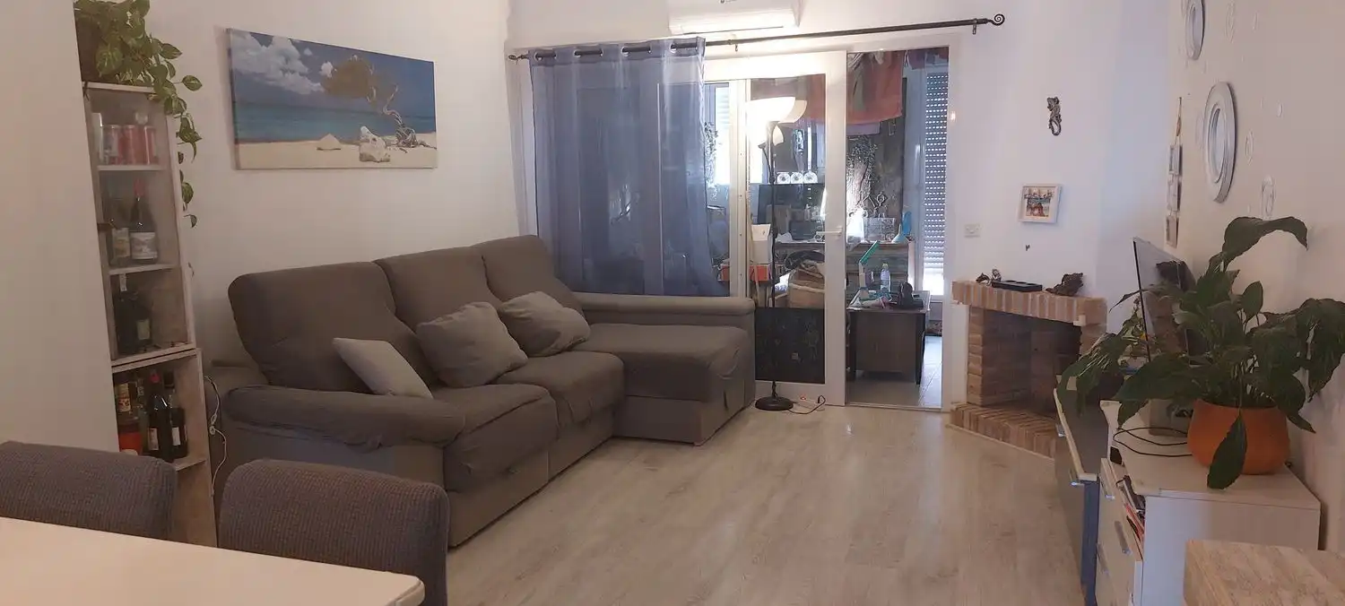 Sala de estar de Casa adosada en venta en Mojácar con Aire acondicionado, Terraza y Trastero