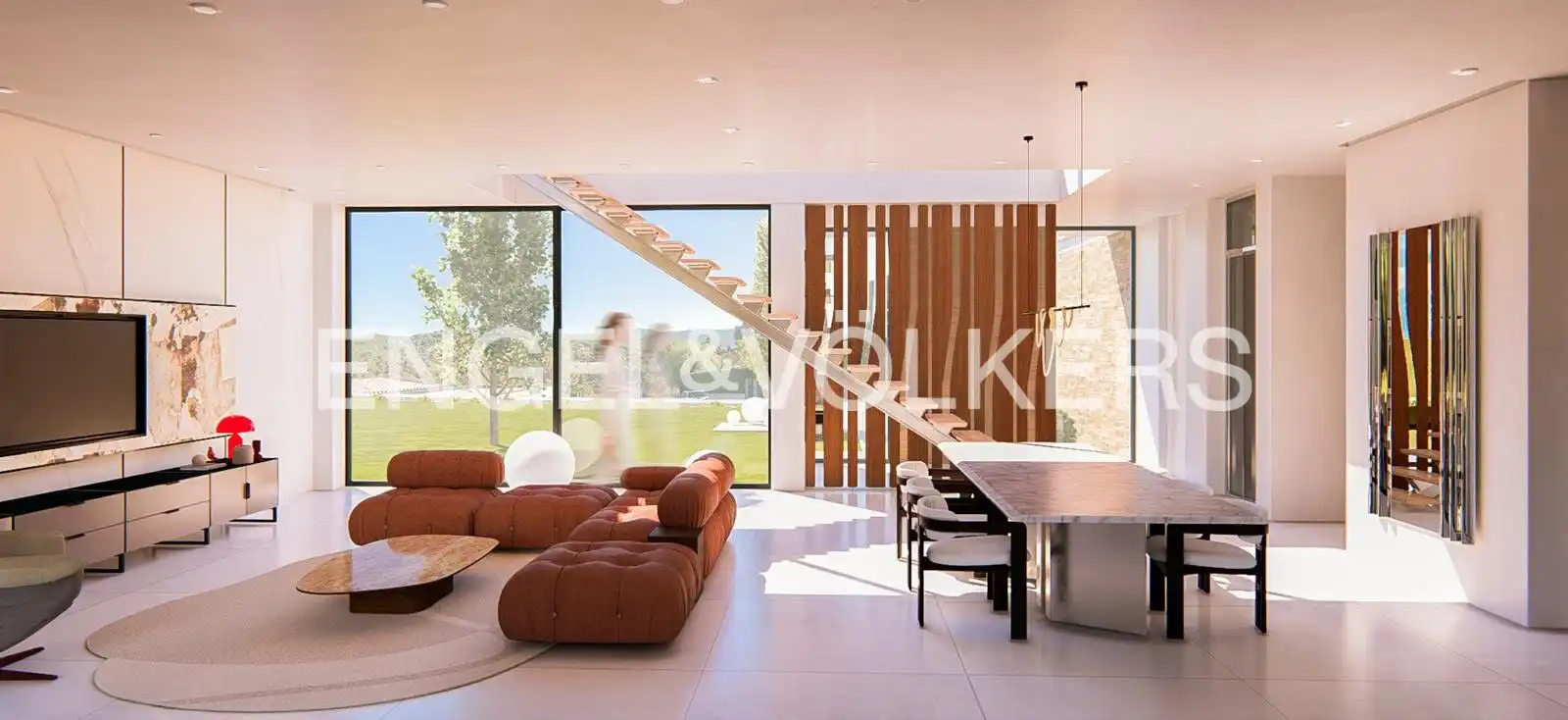 Sala de estar de Casa o chalet en venta en Sant Andreu de Llavaneres con Aire acondicionado, Calefacción y Jardín privado