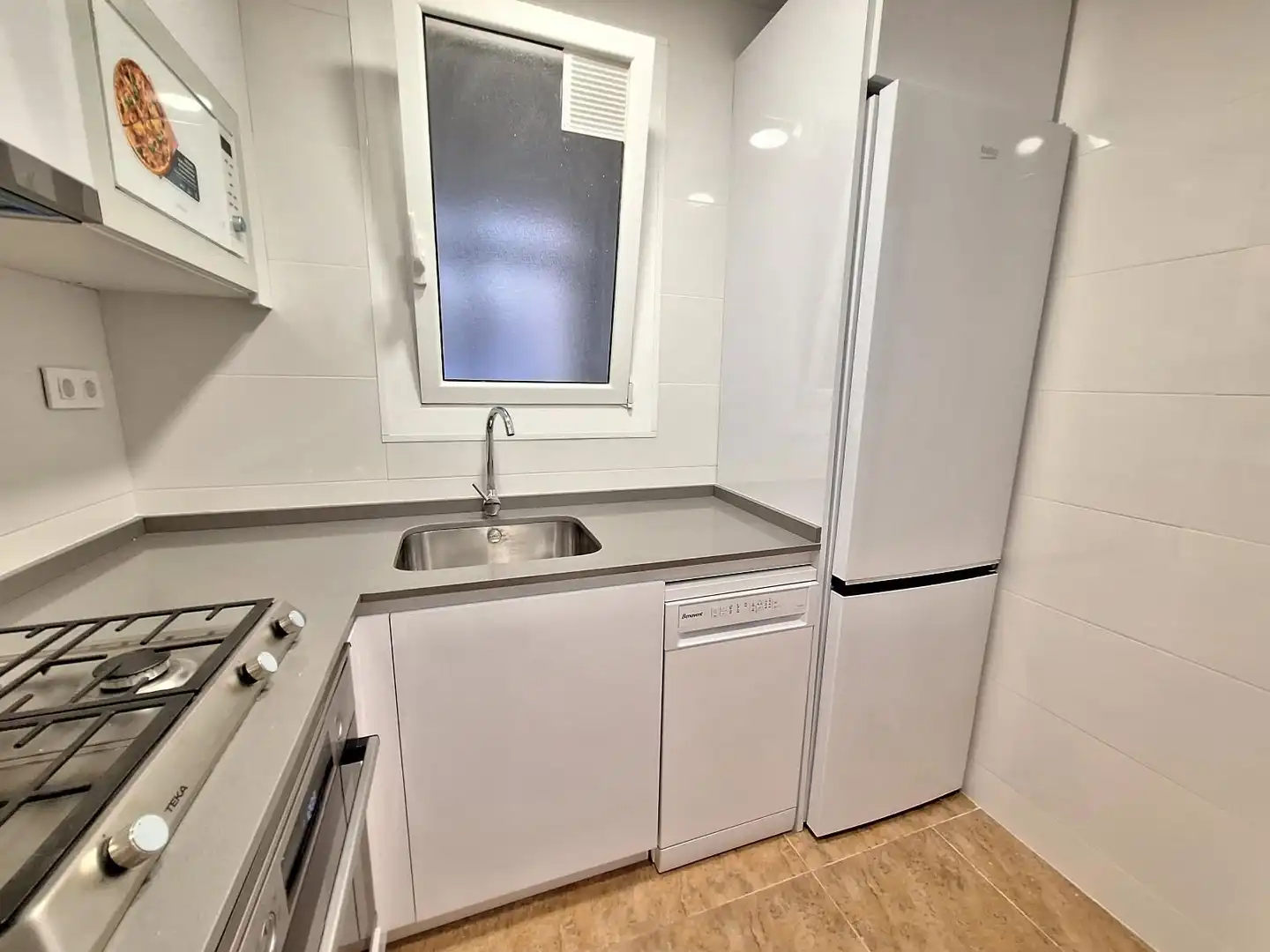 Cocina de Piso de alquiler en Barcelona con Amueblado