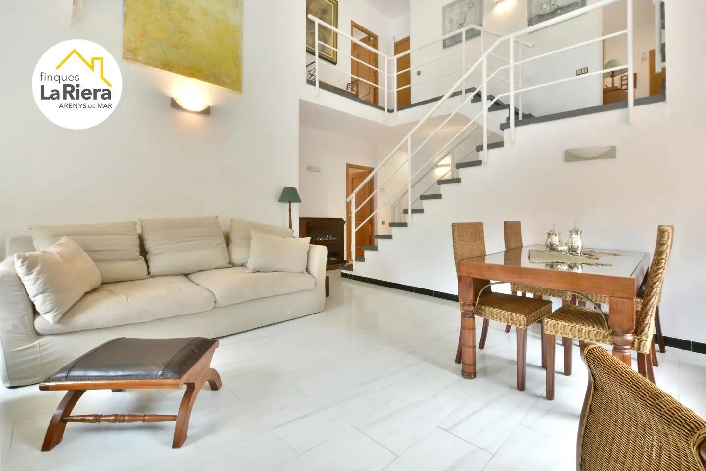 Wohnzimmer von Haus oder Chalet zum Verkauf in Arenys de Munt mit Klimaanlage, Heizung und Privatgarten