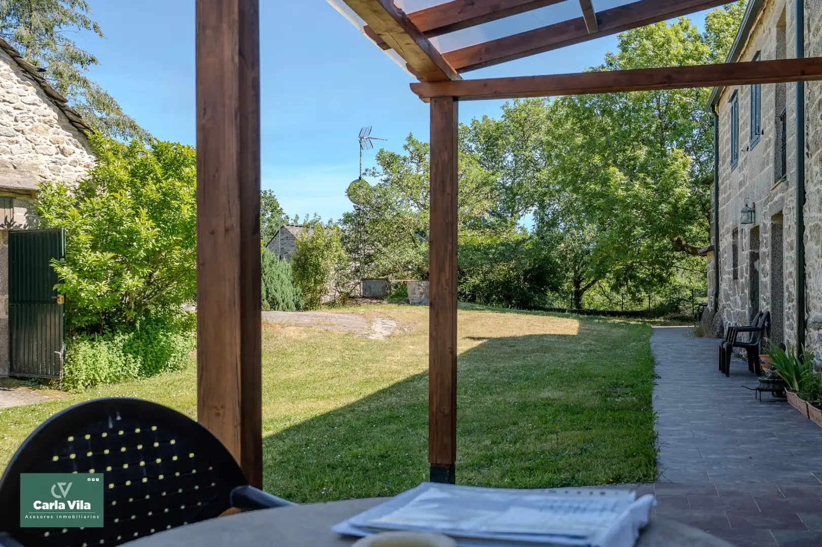 Terrace of Country homes for sale in Guitiriz  with Heating, Private garden and Parquet flooring