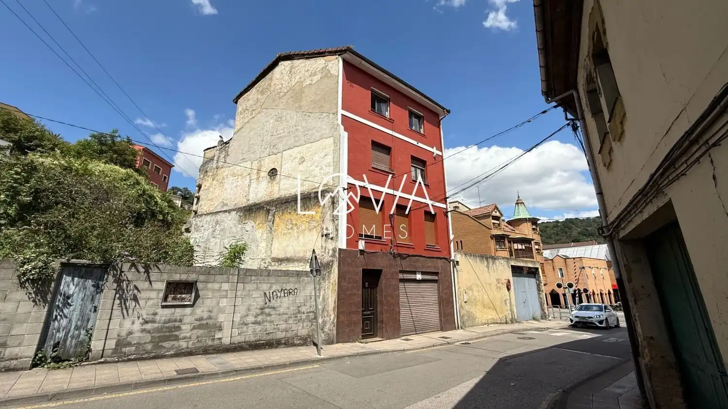 Vista exterior de Piso en venta en Langreo