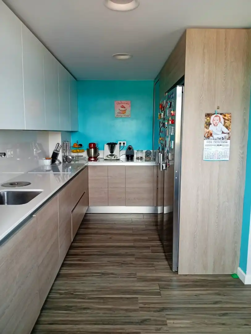 Cocina de Piso en venta en Gijón  con Calefacción, Parquet y Terraza