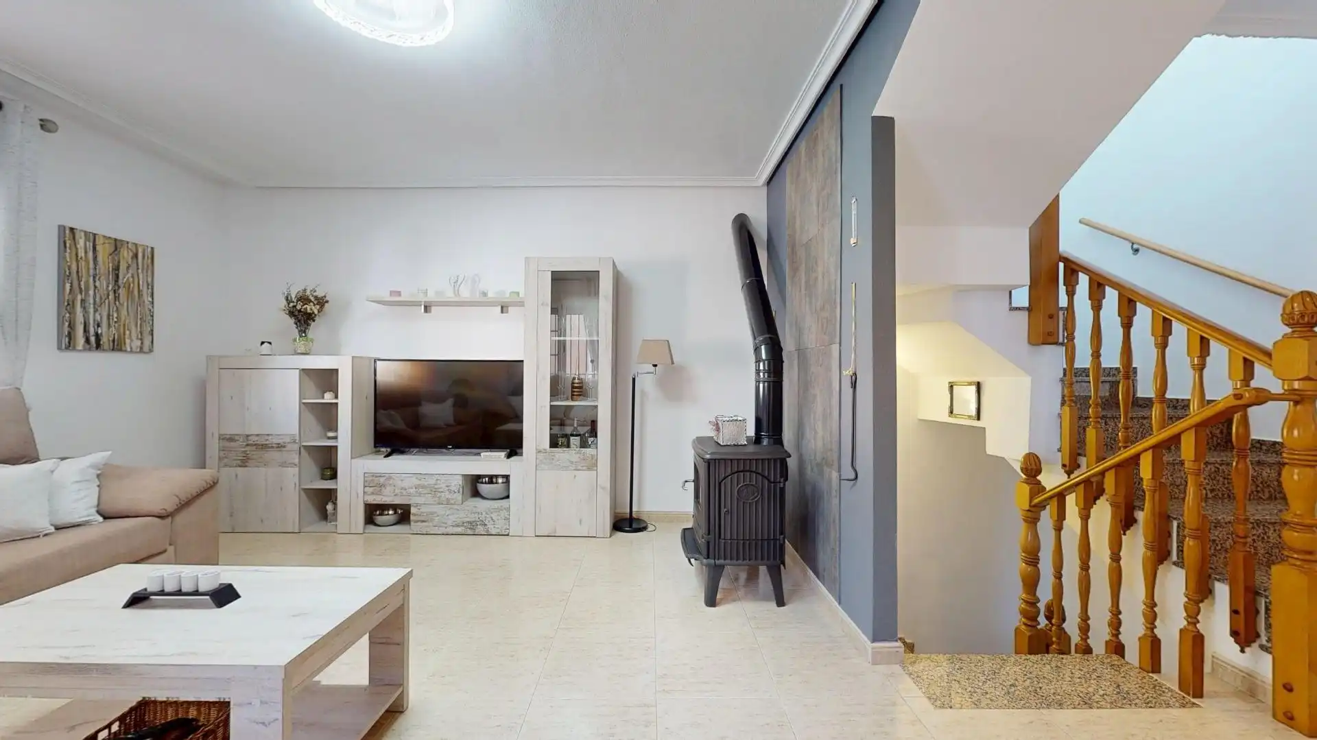 Sala de estar de Casa adosada en venta en San Pedro del Pinatar con Aire acondicionado, Terraza y Trastero