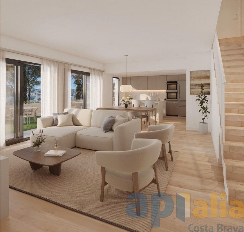 Living room of Single-family semi-detached for sale in Sant Feliu de Guíxols  with Air Conditioner, Heating and Private garden