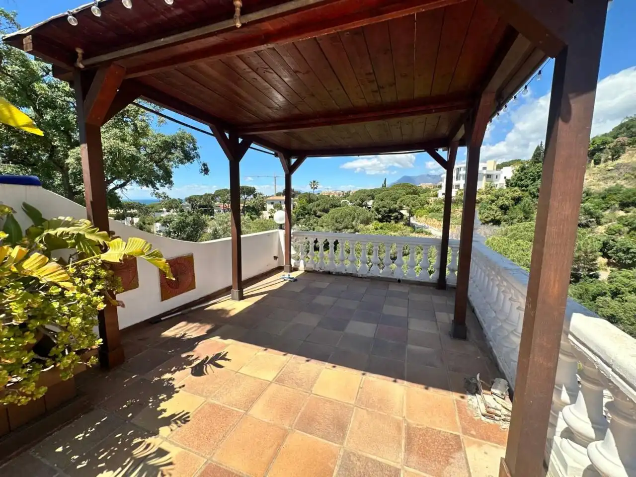 Terrassa de Casa o xalet de lloguer en Marbella amb Jardí privat, Terrassa i Piscina