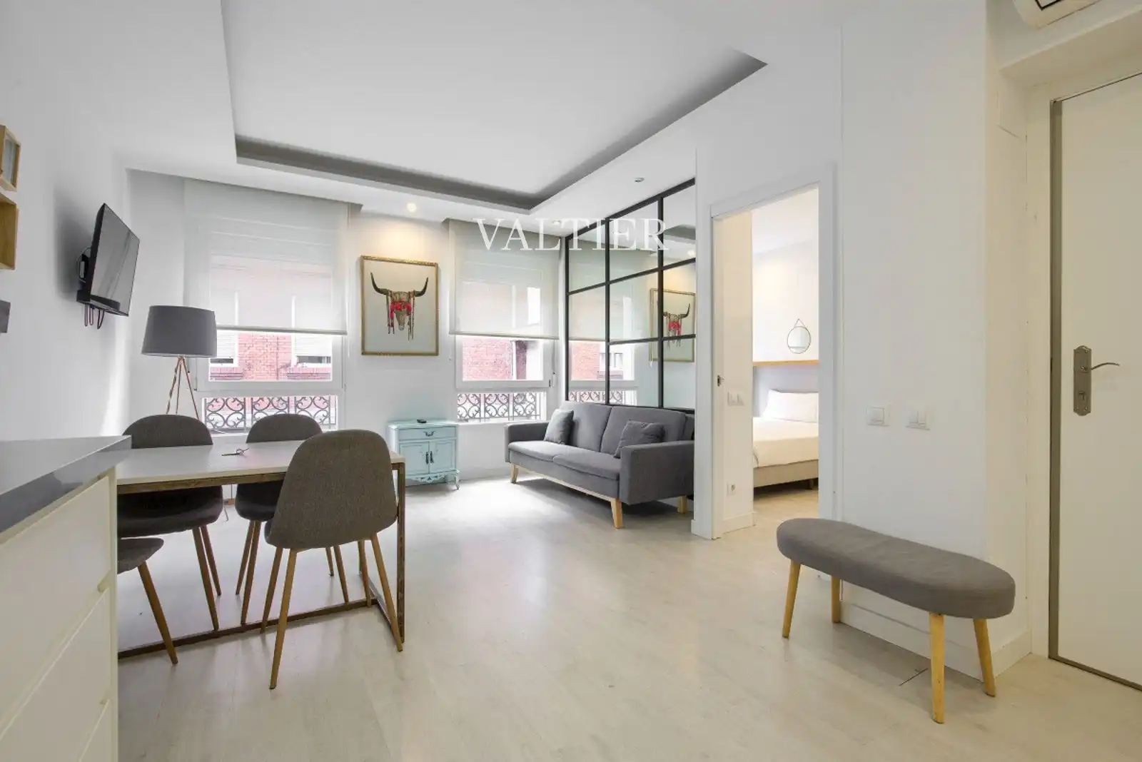 Sala de estar de Piso de alquiler en Madrid con Aire acondicionado y Amueblado