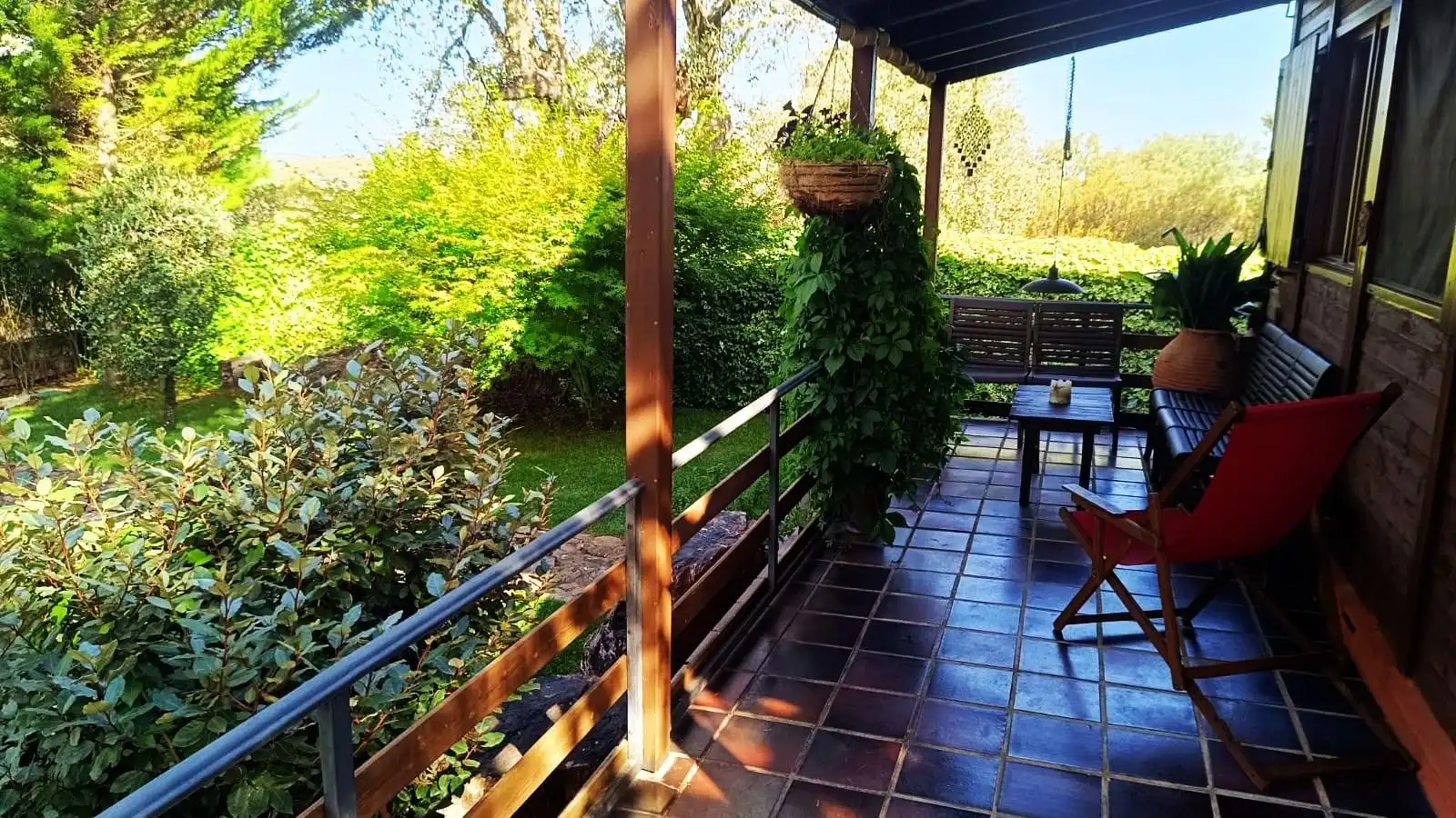 Terrassa de Casa o xalet en venda en Palacios del Pan amb Calefacció, Jardí privat i Terrassa