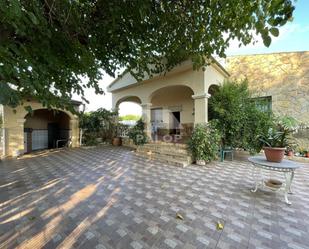 Exterior view of Country house for sale in La Pobla Llarga  with Air Conditioner, Terrace and Swimming Pool