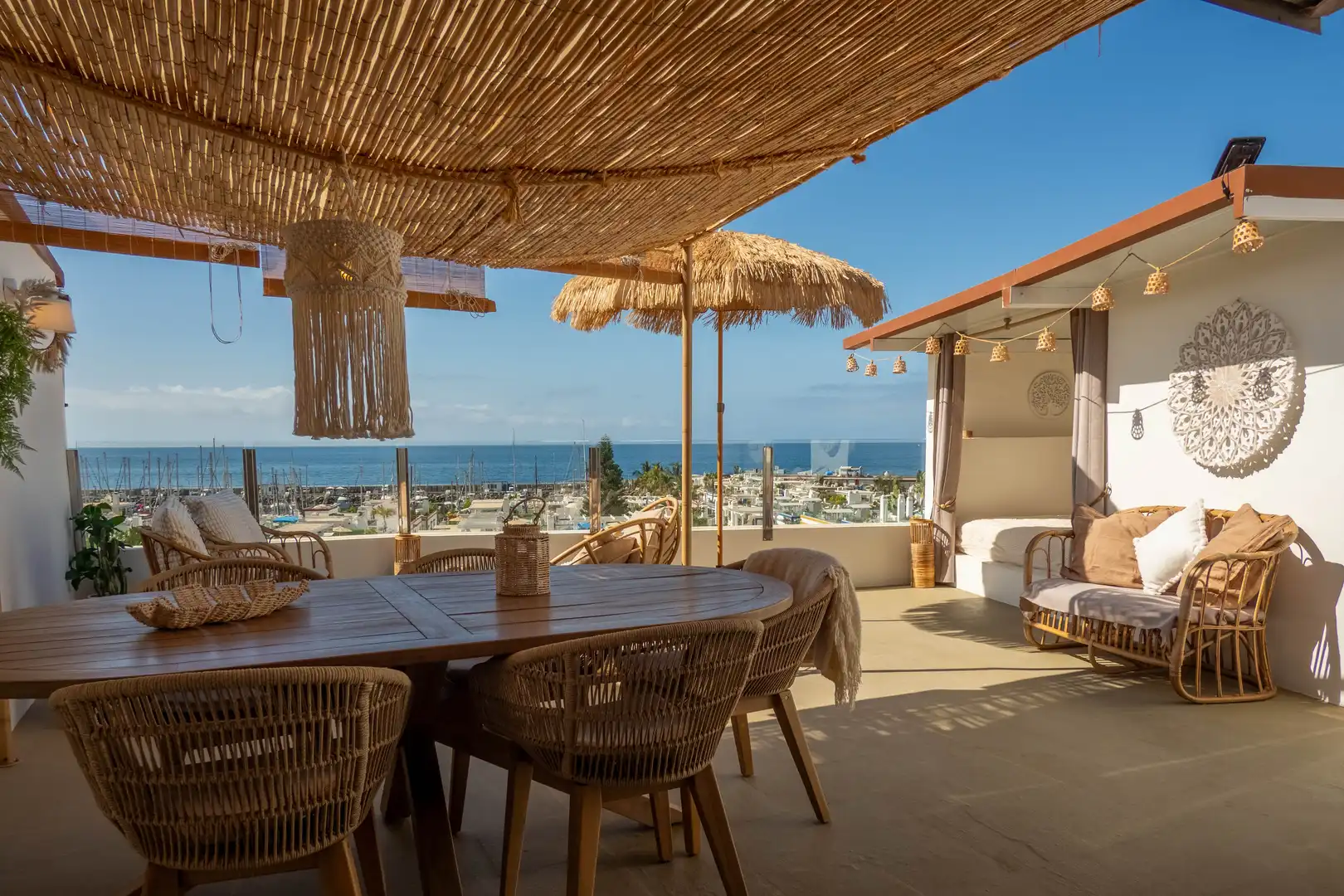 Terraza de Dúplex de alquiler en Mogán con Aire acondicionado, Terraza y Amueblado