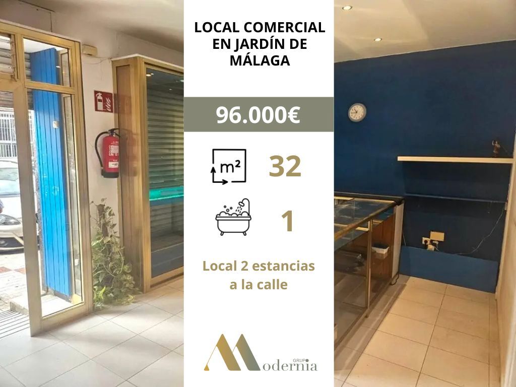 Jardí de Local en venda en Málaga Capital amb Aire condicionat i Moblat