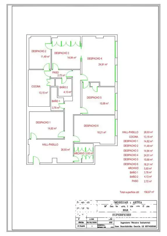 Office space with lift for sale in Indautxu, imagen 11